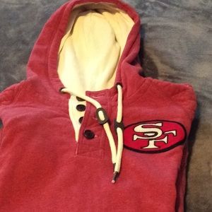 Men Mitchell and ness 49ers hoodie
